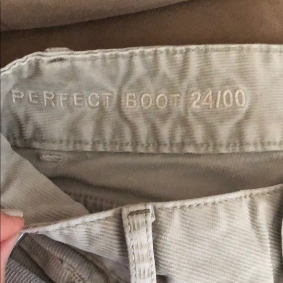 GAP stretchy corduroys 24/00 flare bottom - Picture 2 of 5